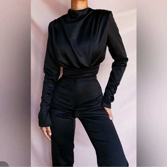 HOUSE OF CB Black Bodysuit Size Small Giselle - Picture 6 of 8